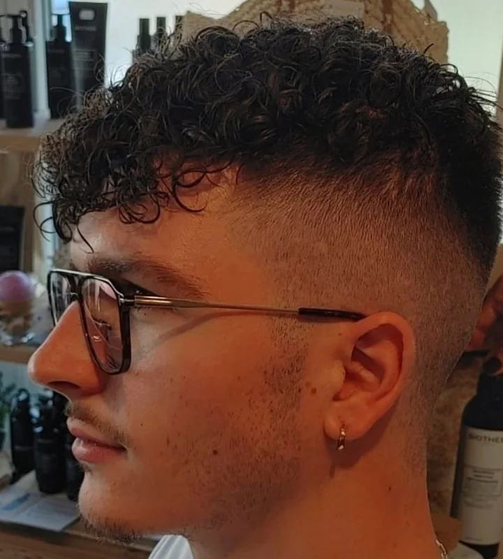 Curly Fade by Andrea at Renasanz Salon