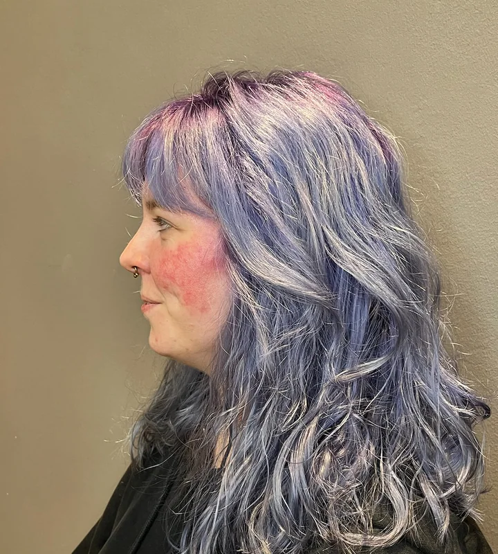 Purple & Blue Color by Yuri at Renasanz Salon